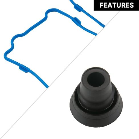 Engine Valve Cover Gasket - Compatible for Lincoln Town 4.6L 1991-2002 for Ford F-150 4.6L 1997-2001 for Ford Crown Victoria 4.6L 1992-2002 - Replace Part VS50377R - Set of 2 in Saudi Arabia