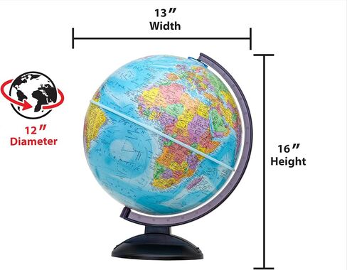 Replogle Globes Traveler Globe, 12-Inch, Blue, Multi in Saudi Arabia