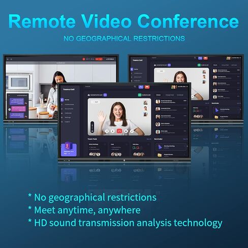 Smart Board Collaboration Hub, JYXOIHUB 65 Inch 4K Digital Electronic Whiteboard Built in Dual System and 20MP Camera for Classroom and Business, Interactive Whiteboard with Video Conference System in Saudi Arabia