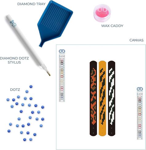 DIAMOND DOTZ Waves Diamond Painting Kits for Adults - Diamond Art Kits a Relaxing Creative Craft Kit with Dotz Gems in Kuwait