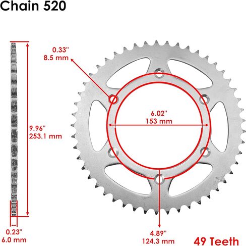 Caltric Drive Chain & Sprockets Kit Compatible with Honda CRF450R 2019 2021-2023 / CRF450RWE 2019-2023 / CRF450RX 2017-2023 in Saudi Arabia