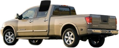 طبقة تظليل للنافذة مسبقة القطع من AUTOTEK، نوافذ أمامية ببابين، طبقة تظليل للسيارات، حجب الشمس، حماية الخصوصية، زجاج مضاد للكسر، طبقتين، قطع الكمبيوتر، أي ظل ملون لنيسان تيتان كرو 2004-2015 in Kuwait