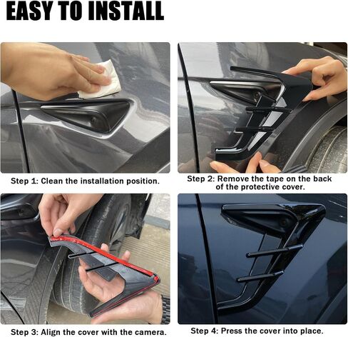 Side Camera Indicator Protection Cover for Tesla Model Y Juniper 2025-2026 Accessories in Kuwait
