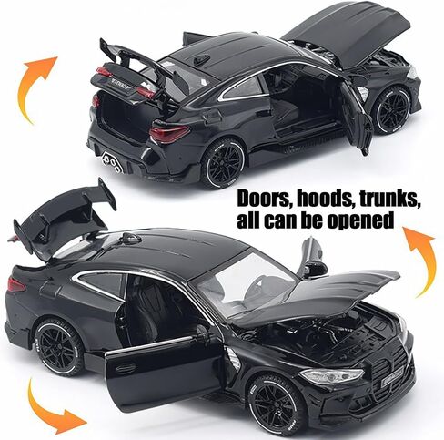 Toy Cars Compatible for BMW M4（M Performance Parts） 1/32 Metal Model Car Pull Back Car Toys with Light and Sound Toys Car Collectible Model for Children Age 3 + Year Old (Blue) in Kuwait