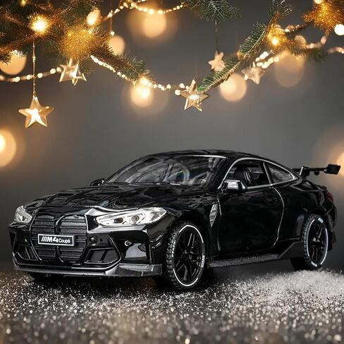 Toy Cars Compatible for BMW M4（M Performance Parts） 1/32 Metal Model Car Pull Back Car Toys with Light and Sound Toys Car Collectible Model for Children Age 3 + Year Old (Blue) in Kuwait