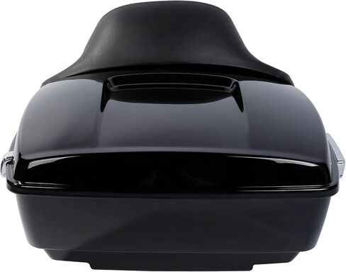 SLMOTO Gloss Black King Tour Trunk & Wrap حول مسند الظهر مناسب لنماذج Harley Touring Electra Glide Street Glide Road Glide Road King 2014-2025 Touring in Saudi Arabia