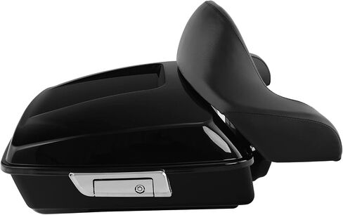 TCT-MOTORPARTS Chopped Trunk Backrest Two Up Mounting Rack Top Rack Fits for Harley Trunk Touring Electra Glide Road Glide Street Glide Road King 1997-2008 in Saudi Arabia