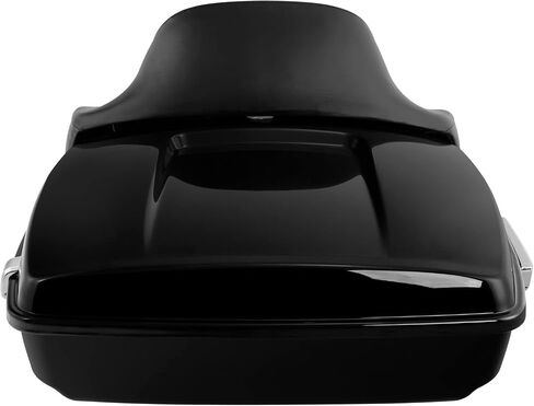 TCT-MOTORPARTS Chopped Trunk Backrest Two Up Mounting Rack Top Rack Fits for Harley Trunk Touring Electra Glide Road Glide Street Glide Road King 1997-2008 in Saudi Arabia