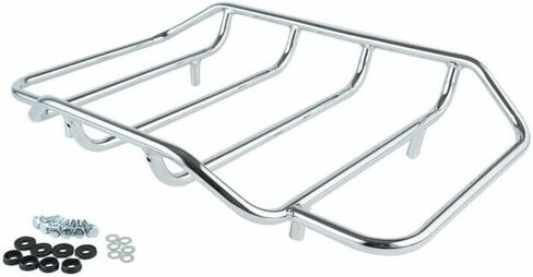 TCMT Chopped Motorcycle Trunk Box Backrest Luggage Rack 2 Up Mounting Rack Base Plate Fit For Harley 2014-2025 Touring CVO Road King Road Glide Street Glide Electra Glide Pack in Saudi Arabia