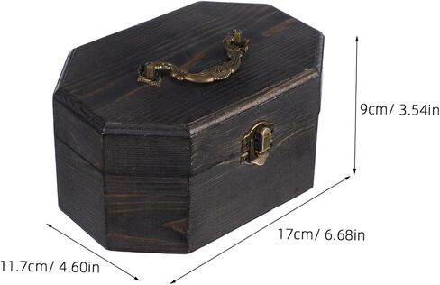 Cabilock Decorative Storage Box for Keepsakes Jewelry Snacks Solid Organizer with Unique Grain Patterns for Vintage Home Decor in Saudi Arabia