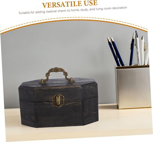 Cabilock Decorative Storage Box for Keepsakes Jewelry Snacks Solid Organizer with Unique Grain Patterns for Vintage Home Decor in Saudi Arabia