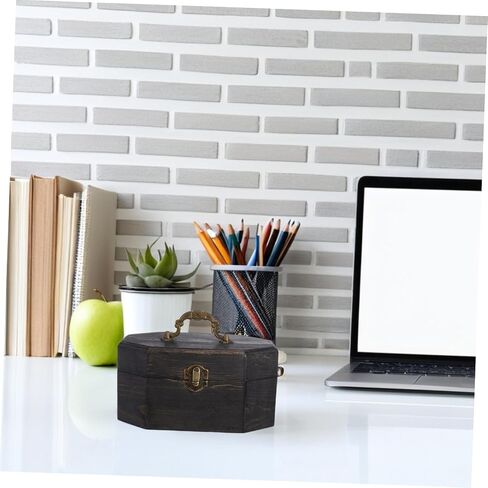 Cabilock Decorative Storage Box for Keepsakes Jewelry Snacks Solid Organizer with Unique Grain Patterns for Vintage Home Decor in Saudi Arabia