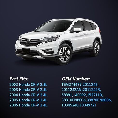 ضاغط مكيف الهواء مع مجموعة القابض لـ 2002-2006 لهوندا CR-V 2.4L | ضاغط تكييف التبريد وتناسب الدقة in Kuwait