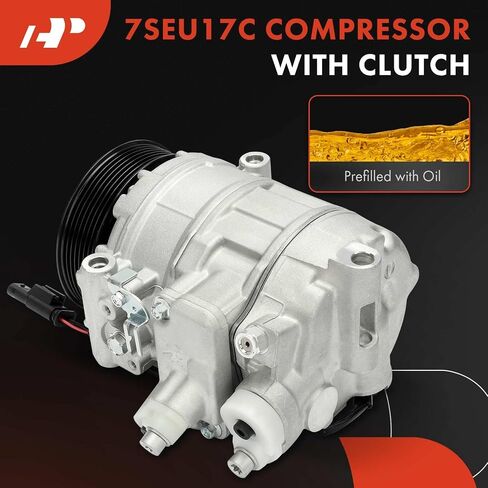 A-Premium Air Conditioner AC Compressor with Clutch Compatible with Mercedes-Benz X166 Series GL350, GL450, 2015, 3.0L in Saudi Arabia
