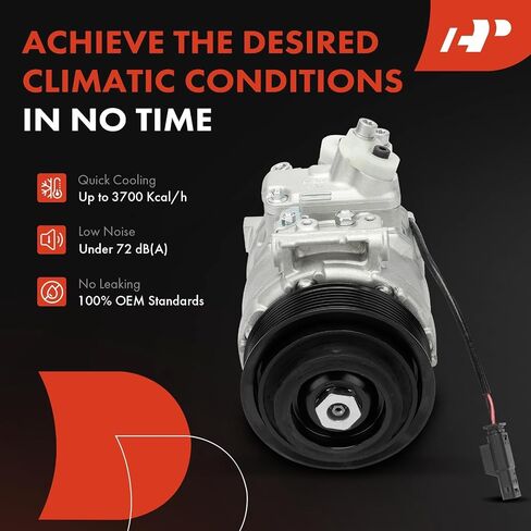 A-Premium Air Conditioner AC Compressor with Clutch Compatible with Mercedes-Benz X166 Series GL350, GL450, 2015, 3.0L in Saudi Arabia