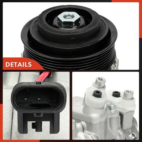 A-Premium Air Conditioner AC Compressor with Clutch Compatible with Mercedes-Benz X166 Series GL350, GL450, 2015, 3.0L in Saudi Arabia