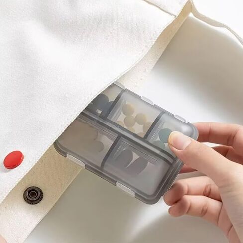 1Pcs Travel Pill Organizer Multiple Cells Compact and Portable Pill Box Perfect for On-The-Go Storage in Saudi Arabia