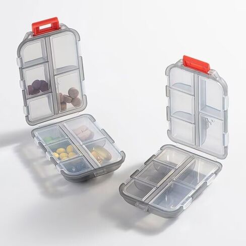 1Pcs Travel Pill Organizer Multiple Cells Compact and Portable Pill Box Perfect for On-The-Go Storage in Saudi Arabia
