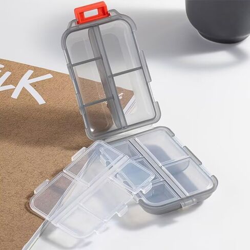 1Pcs Travel Pill Organizer Multiple Cells Compact and Portable Pill Box Perfect for On-The-Go Storage in Saudi Arabia