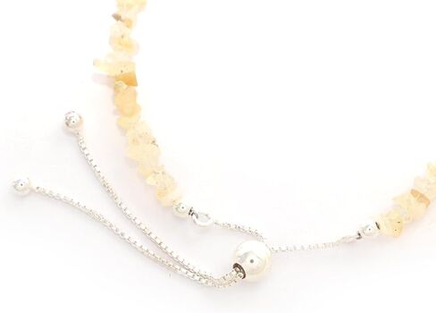 Natural Rough Ethiopian Opal Bolo Bracelet for Women in Sterling Silver, October Birthstone Jewelry Gifts for Her Birthday, Anniversary, Graduation, Christmas (Beads, Box-Chain) in Saudi Arabia