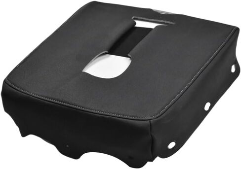 Center Console Armrest Cover Compatible with 2014-2018 Chevy Silverado GMC Sierra, Black Microfiber Leather Middle Console Armrest Lid Protective Cover, Black Stitch in Kuwait