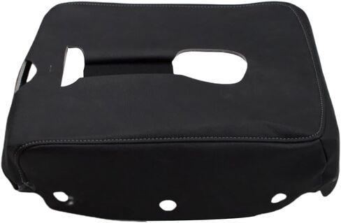 Center Console Armrest Cover Compatible with 2014-2018 Chevy Silverado GMC Sierra, Black Microfiber Leather Middle Console Armrest Lid Protective Cover, Black Stitch in Kuwait