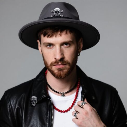 3Pcs Skull Head Pin Brooch, Vintage Antique Skull Lapel Pins, Gothic Skull Brooches Pin for Halloween, Style A in Kuwait