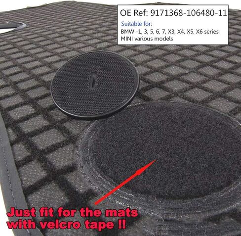 AUTOXBERT 4X Car Mat Clips T Shape Floor Twist Lock Anti-Slip Fixing Retainers Mini F10 for BMW in Saudi Arabia