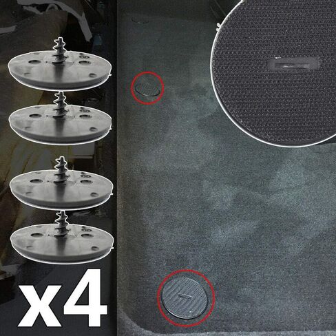 AUTOXBERT 4X Car Mat Clips T Shape Floor Twist Lock Anti-Slip Fixing Retainers Mini F10 for BMW in Saudi Arabia
