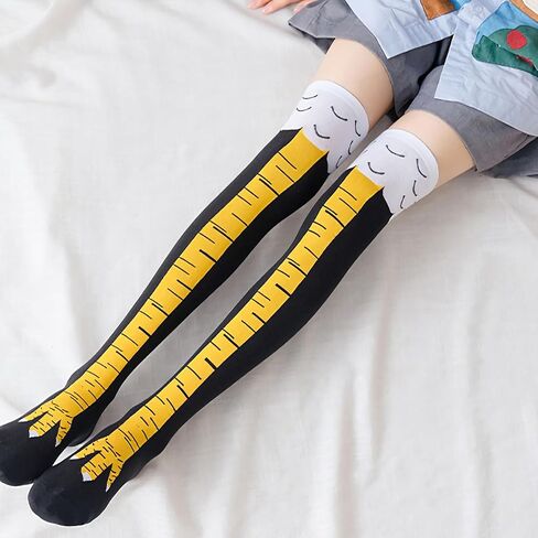 Chicken Leg Socks, Chicken Feet Socks for Women & Men, 50cm Long Funny Novelty Cotton Pattern, Unique Gag Gift for White Elephant & Stocking Stuffers in Saudi Arabia