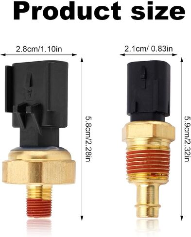 Engine Oil Pressure Sender Switch & Coolant Temperature Sending Unit 5149062AA 5149062AB Compatible with 200 300 1500 2500 3500 Challenger Routan Raider Liberty Ram in Saudi Arabia