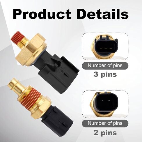 Engine Oil Pressure Sender Switch & Coolant Temperature Sending Unit 5149062AA 5149062AB Compatible with 200 300 1500 2500 3500 Challenger Routan Raider Liberty Ram in Saudi Arabia