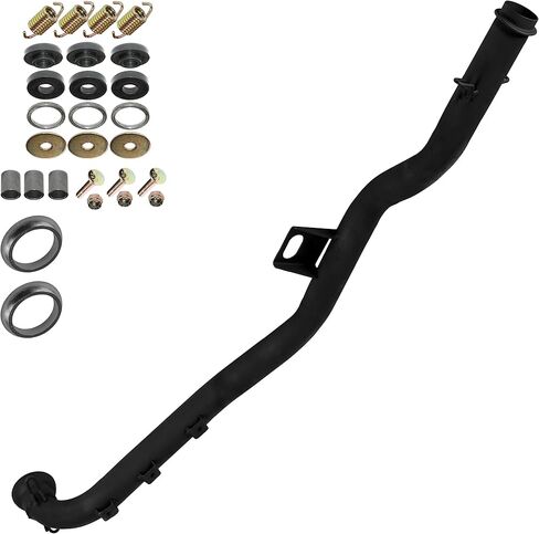 Caltric Muffler Pipe Gaskets Springs and Hardware Compatible with Polaris Sportsman 500 HO 2008 2009 2010 2011 2012 2013 in Saudi Arabia
