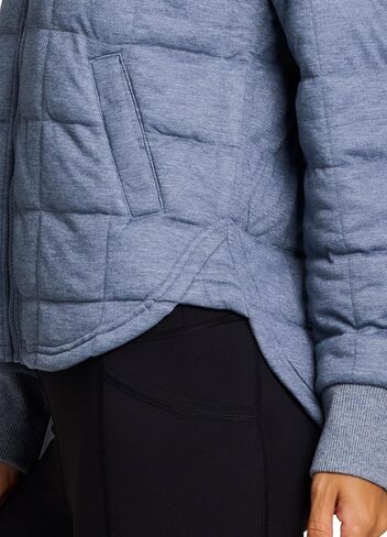 RBX Active Women's Jacket, Ultra Lightweight Full Zip Quilted Jacket with Pockets All Season Mock Neck Zip Up Sweatshirt in Saudi Arabia