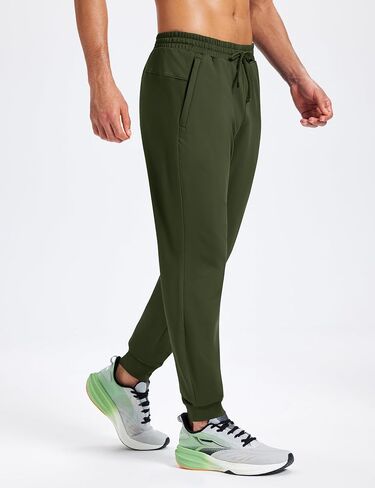MAGCOMSEN Men's Fleece Joggers with Pockets Winter Warm Pants Workout Athletic Gym Sweatpants for Men in Saudi Arabia