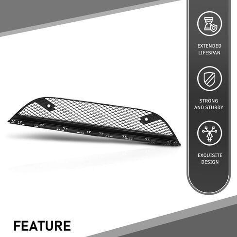 Front Lower Bumper Radiator Grill, Compatible with Kia Optima(submodel: Limited, SX, LX, EX) 2014 2015, Chrome, Black, 865614C700 in Saudi Arabia