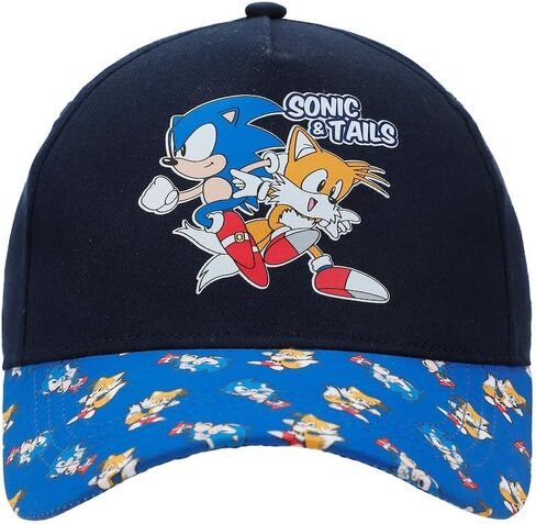 قبعة Sonic The Hedgehog Sonic & Tails للشباب الزرقاء التقليدية القابلة للتعديل in Saudi Arabia