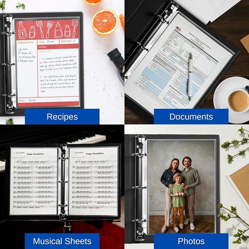 Office Werks 250 ورقة، واقيات صفحات شفافة شديدة التحمل مقاس 8.5 بوصة × 11 بوصة لـ 3 حلقات، أكمام بلاستيكية، ورق تحميل علوي متين مع فتحات معززة وآمنة للأرشفة in Kuwait