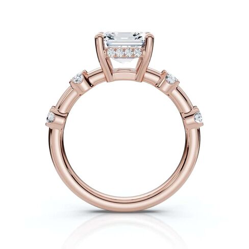 خاتم خطوبة مويسانيتي قطع الأميرة 1-5 قيراط للنساء 10 قيراط 14 قيراط 18 قيراط من الذهب الأبيض و925 خاتم خطوبة من الفضة الإسترليني سوليتير هدية عيد الميلاد للنساء (3 قيراط 8 مم، الأميرة) in Kuwait