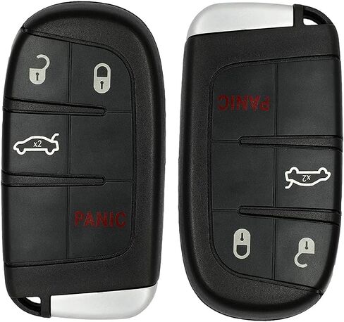 2 Pack 4 buttons Remote Control Car Key Fob 2012-2014 Fit for Chrysler 300 3.6L,2012-2014 Fit for Chrysler 300 5.7L M3N-40821302,68155686AB,68394190AA in Saudi Arabia