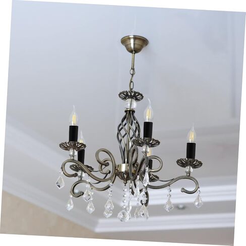12pcs Chandelier Lamp Base Sleeve Covers Black Candle Sleeve Replacement for Elegant Lighting Easy to Install with Heat Resistance Fits Chandeliers in Saudi Arabia