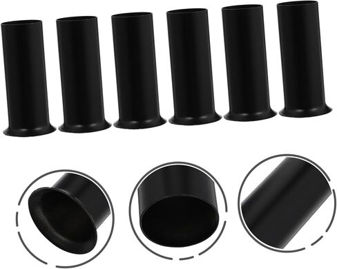 12pcs Chandelier Lamp Base Sleeve Covers Black Candle Sleeve Replacement for Elegant Lighting Easy to Install with Heat Resistance Fits Chandeliers in Saudi Arabia