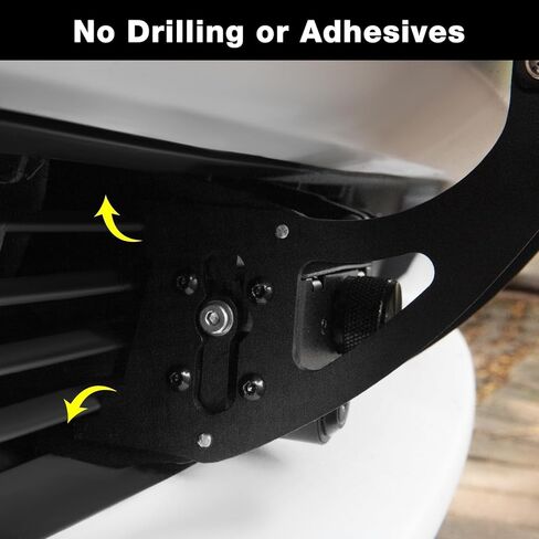 حامل لوحة الترخيص الأصلي القابل للقفل لعام 2020-2024 طراز Tesla Y 【تصميم آمن】، إطار لوحة ترخيص أمامي مضاد للسرقة، حامل لوحة ترخيص خالٍ من المواد اللاصقة】 in Kuwait