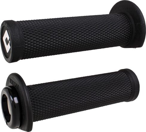 MPP ODI Ruffian No Waffle 2.1 Lock-on ATV/PWC Grips (125mm) -Black/Black- Thumb Throttle - USA in Saudi Arabia