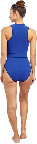 Gottex Women's Free Sport Fast Track Solid High Neck One Piece Swimsuit with Zip in Saudi Arabia
