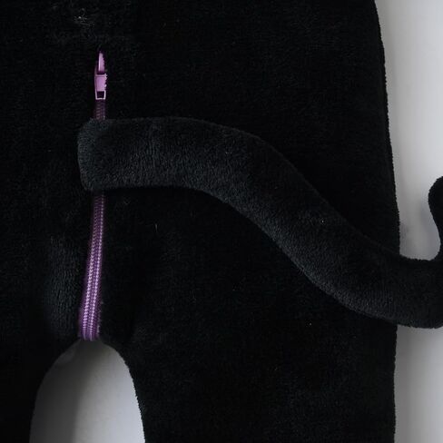 Muineobuka Newborn Baby Boy Girl Animal Costume Infant Cat Cosplay Hooded Bodysuit Toddler Fuzzy Warm Halloween Outfits in Saudi Arabia