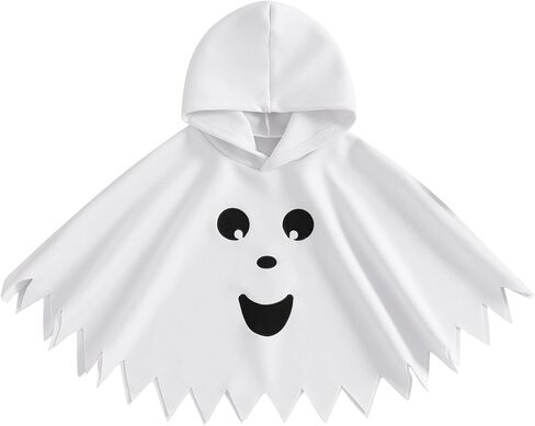 Toddler Baby Boys Girls Halloween Costume Ghost Cloak Cape Party Cosplay Hooded Poncho Robe Role Play Outfits in Saudi Arabia