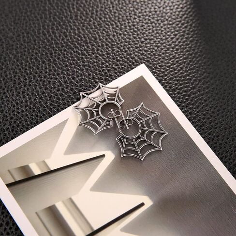 أقراط HZMAN Halloween Spider Web للنساء من الفولاذ الجراحي للرجال in Saudi Arabia