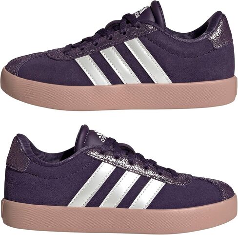 adidas Vl Court 3.0 Lace-Up Sneaker, White/Dark Blue/Better Scarlet, 12 US Unisex Little Kid in Saudi Arabia