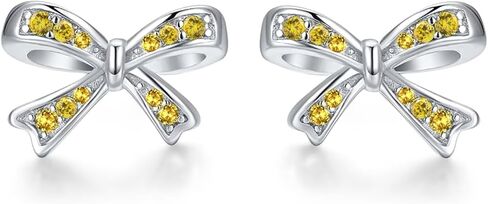 925 فضة جوهرة القوس وأقراط للفتيات النساء القوس مجوهرات هدايا عيد ميلاد للمراهقين أطفال بنات Bowknot وأقراط in Kuwait